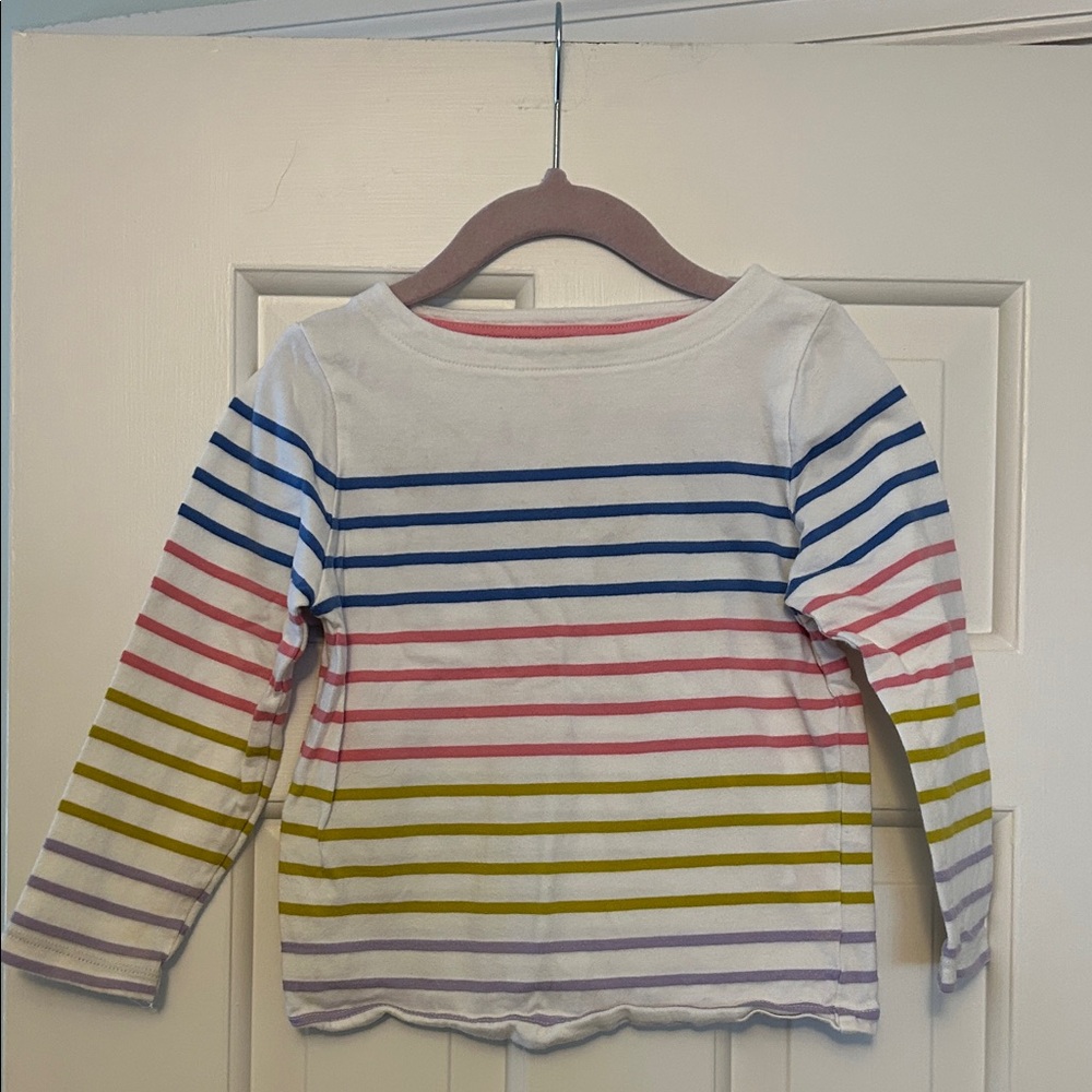 Boden Multicolor Striped Long Sleeve Tee